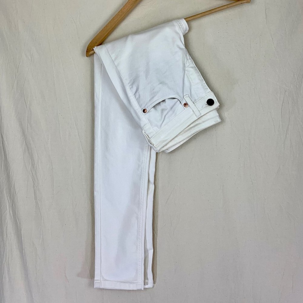 Muji Stretch Skinny Jean in White Organic Cotton